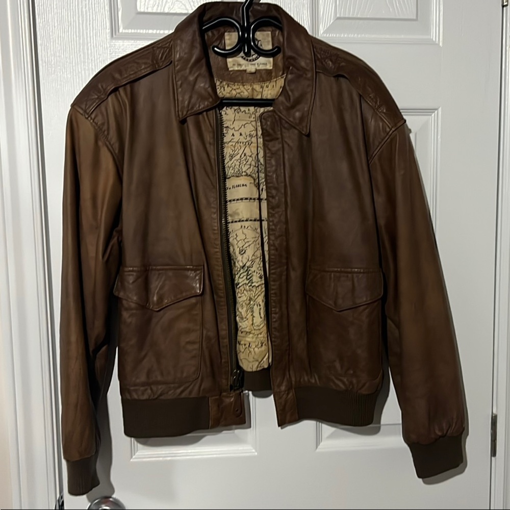 Vintage A2 Bomber Leather Jacket